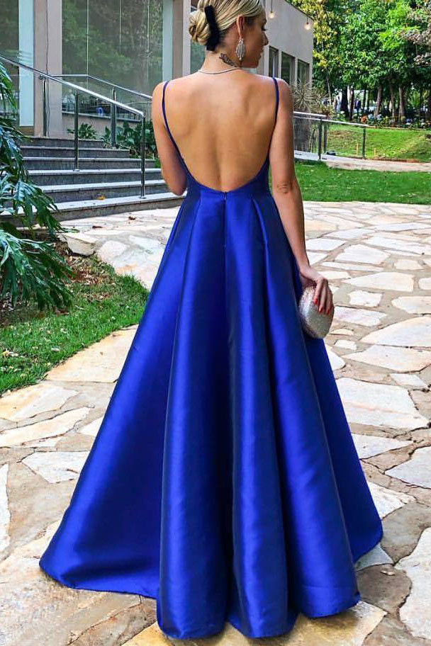 royal blue evening dress